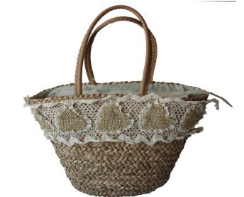 Handmade eco friendly  beach straw bags