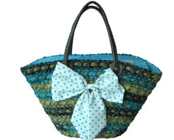 Ladys straw summer launch beach bags