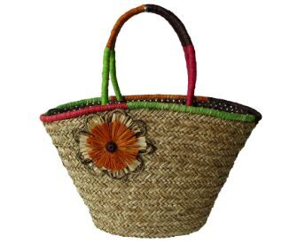 Traditional straw handbags shoulder bags