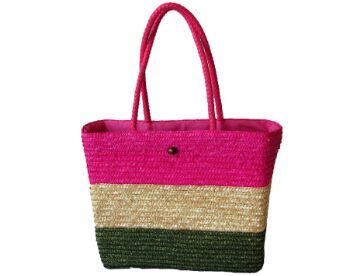 striped straw bag for sale factory