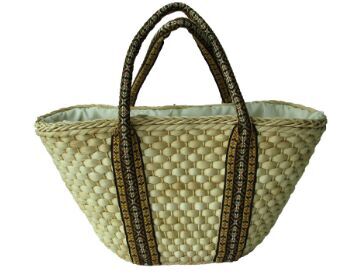 Fun straw beach bag