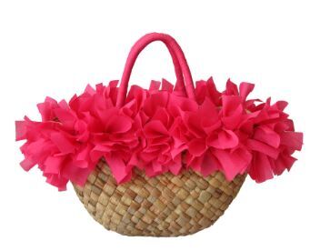 Straw beach bag for sale