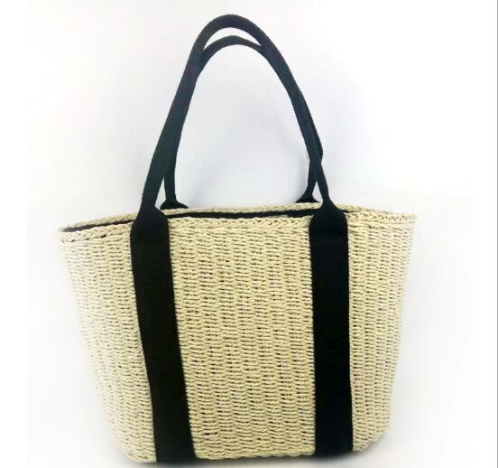 Paper rope New design Straw bags rectange shoulder bags