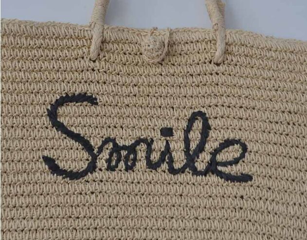 Handmade simple fashion girl high quality straw bags handbags