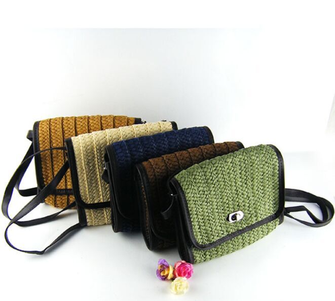 Straw envelope bags Rectangle Crossbody  for sale factory