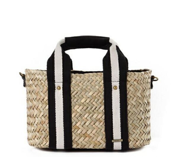 Seagrass Straw Bags with Cotton handle