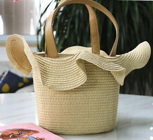 New fashion Belle Tote straw bags circular