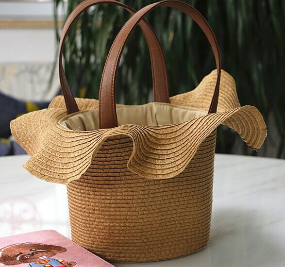 New fashion Belle Tote straw bags circular