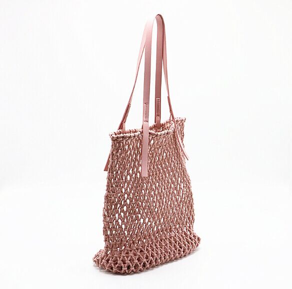 Crochet net pocket beach bags shopping bags