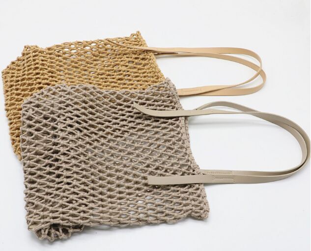 Crochet net pocket beach bags shopping bags